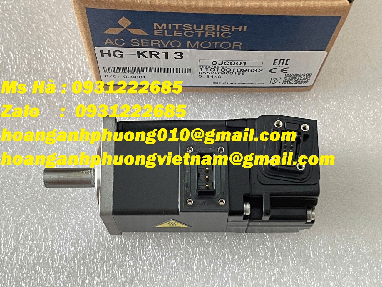 Mitsubishi HG-KR13 servo motor 100W chính hiệu hàng mới